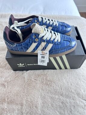 Wales Bonner x adidas Samba OG 'Croc - Collegiate Navy' | Blue | W 9